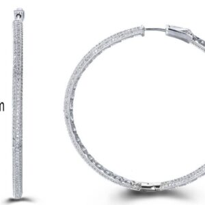 SE15269, Ladies' Moissanite Ring, S925, Rhodium Plated, White, 18.9g
