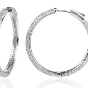 SE13972, Ladies' Moissanite Ring, S925, Rhodium Plated, White, 9.88g