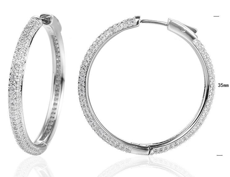SE13972, Ladies' Moissanite Ring, S925, Rhodium Plated, White, 9.88g