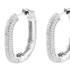 SE32634, Ladies' Moissanite Ring, S925, Rhodium Plated, White, 9g