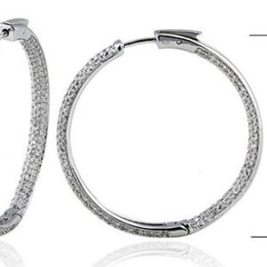 SE12443, Ladies' Moissanite Ring, S925, Rhodium Plated, White, 12.32g