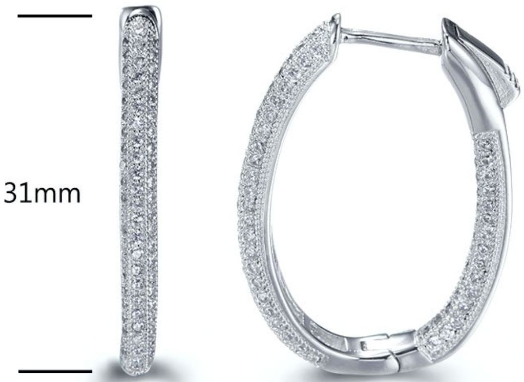 SE17473, Ladies' Moissanite Ring, S925, Rhodium Plated, White, 6.23g