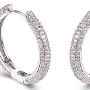 SE18921, Ladies' Moissanite Ring, S925, Rhodium Plated, White, 5.86g
