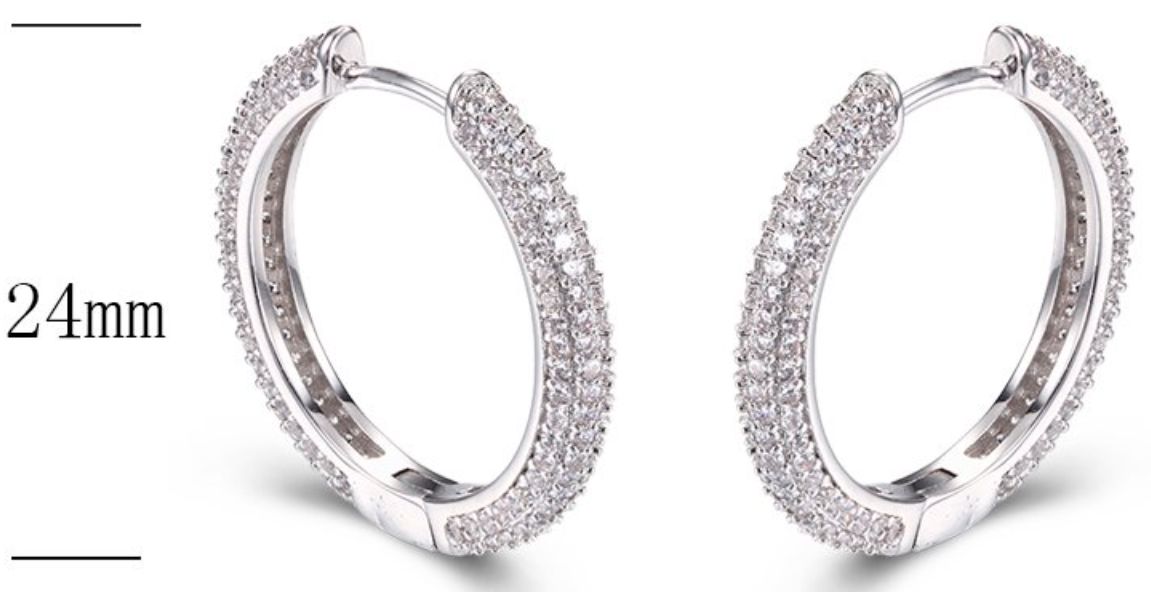 SE18921, Ladies' Moissanite Ring, S925, Rhodium Plated, White, 5.86g