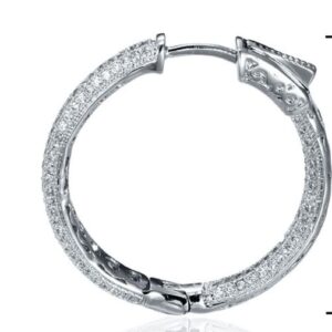 SE14965, Ladies' Moissanite Ring, S925, Rhodium Plated, White, 7.79g