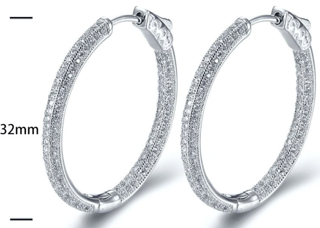 SE18943, Ladies' Moissanite Ring, S925, Rhodium Plated, White, 7.45g