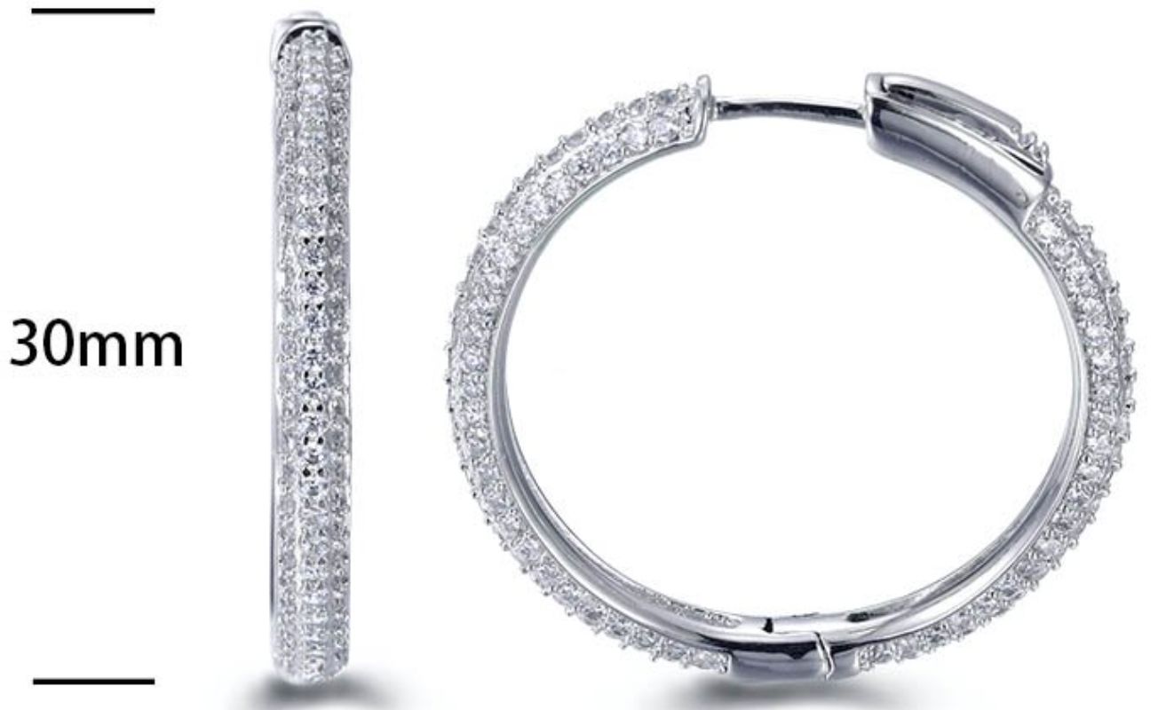 SE13994, Ladies' Moissanite Ring, S925, Rhodium Plated, White, 8.1g