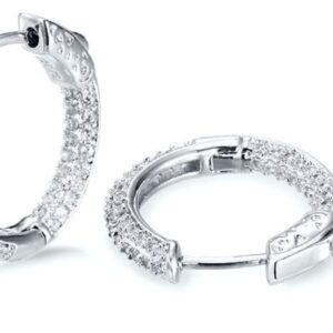 SE12484, Ladies' Moissanite Ring, S925, Rhodium Plated, White, 4.34g
