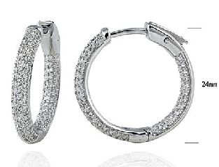 SE12438, Ladies' Moissanite Ring, S925, Rhodium Plated, White, 6.52g