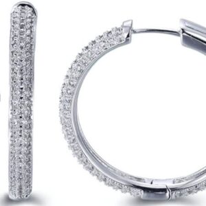 SE13971, Ladies' Moissanite Ring, S925, Rhodium Plated, White, 7.73g