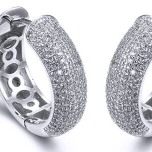 SE27717, Ladies' Moissanite Ring, S925, Rhodium Plated, White, 9.58g