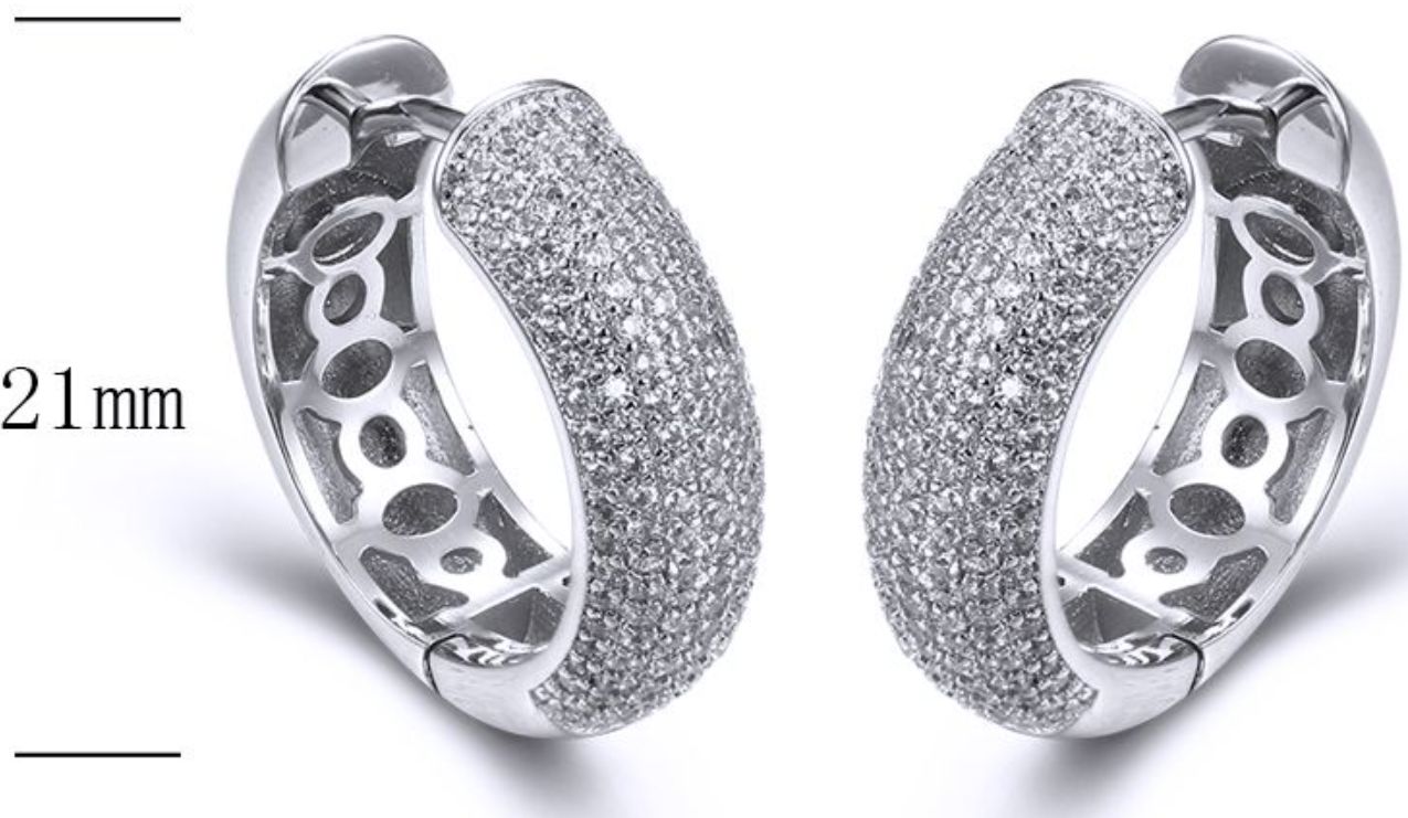 SE27717, Ladies' Moissanite Ring, S925, Rhodium Plated, White, 9.58g