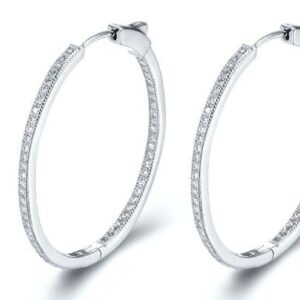 SE18944, Ladies' Moissanite Ring, S925, Rhodium Plated, White, 6.05g