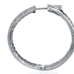 SE14967, Ladies' Moissanite Ring, S925, Rhodium Plated, White, 10.51g