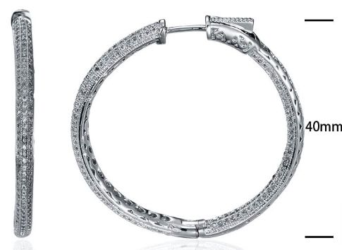 SE14967, Ladies' Moissanite Ring, S925, Rhodium Plated, White, 10.51g