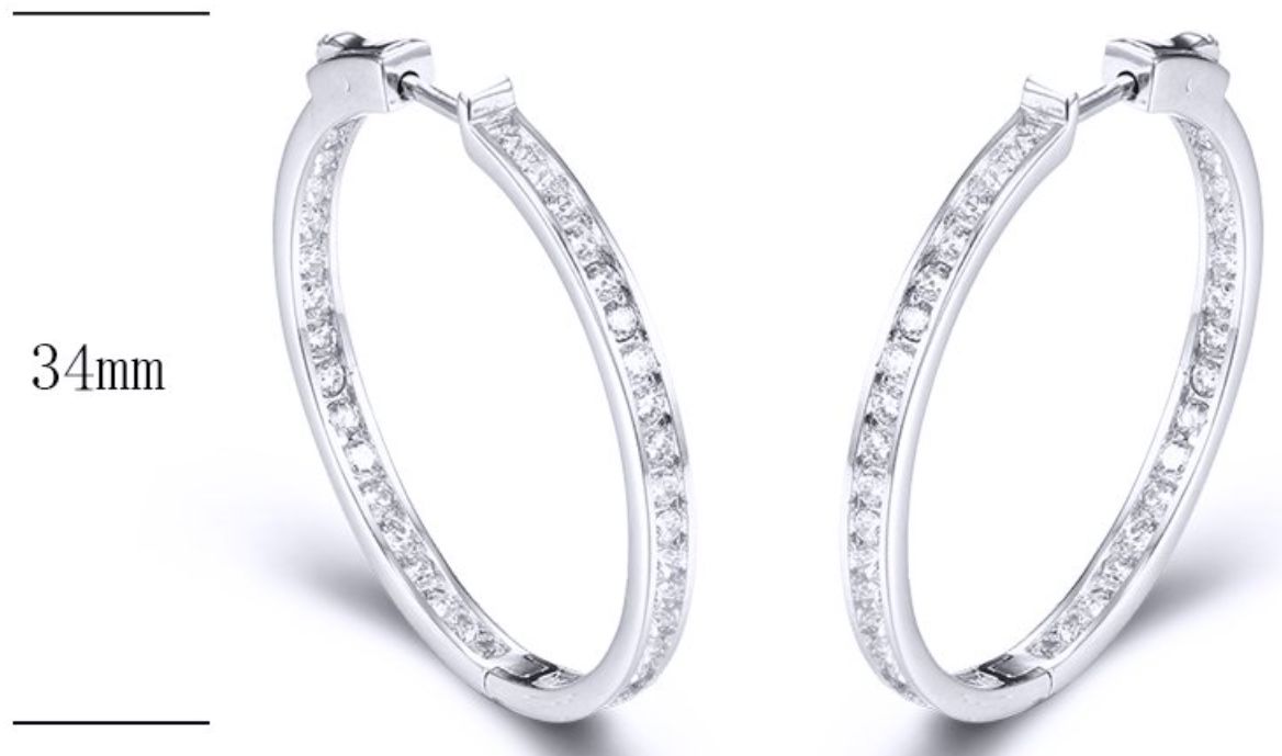 SE23085, Ladies' Moissanite Ring, S925, Rhodium Plated, White, 8.25g
