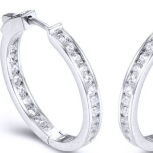SE23084, Ladies' Moissanite Ring, S925, Rhodium Plated, White, 5.9g