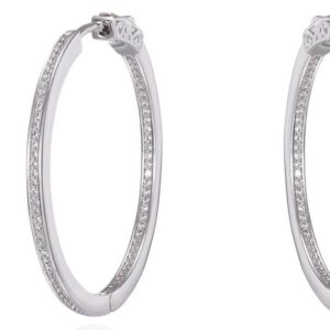 SE48742, Ladies' Moissanite Ring, S925, Rhodium Plated, White, 8.04g