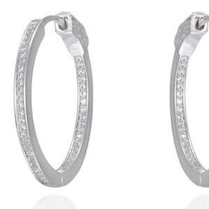 SE48740, Ladies' Moissanite Ring, S925, Rhodium Plated, White, 5.4g