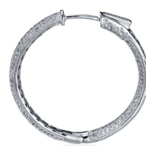 SE14966, Ladies' Moissanite Ring, S925, Rhodium Plated, White, 9.69g