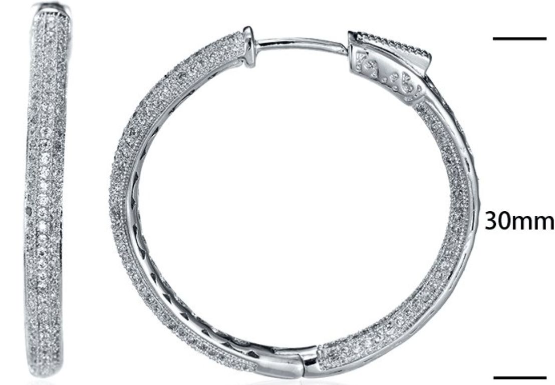 SE14966, Ladies' Moissanite Ring, S925, Rhodium Plated, White, 9.69g
