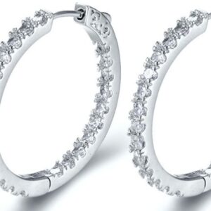 SE18930, Ladies' Moissanite Ring, S925, Rhodium Plated, White, 8.92g