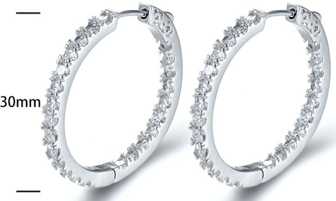 SE18930, Ladies' Moissanite Ring, S925, Rhodium Plated, White, 8.92g