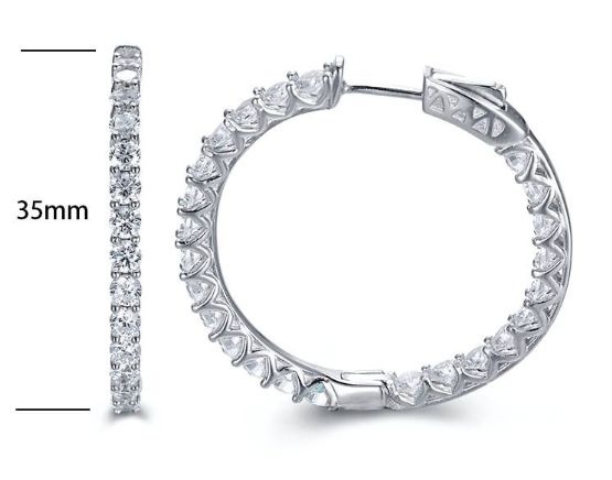 SE15954, Ladies' Moissanite Ring, S925, Rhodium Plated, White, 9.89g