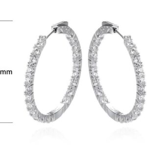 SE35094, Ladies' Moissanite Ring, S925, Rhodium Plated, White, 9.84g