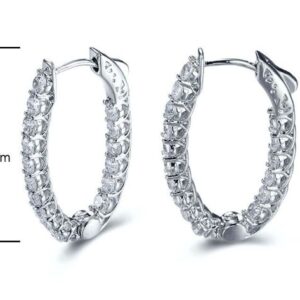 SE17587, Ladies' Moissanite Ring, S925, Rhodium Plated, White, 7.89g