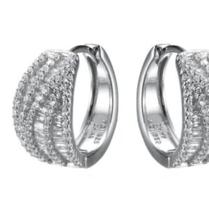 SE34622, Ladies' Moissanite Ring, S925, Rhodium Plated, White, 5.62g