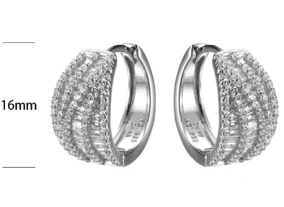 SE34622, Ladies' Moissanite Ring, S925, Rhodium Plated, White, 5.62g