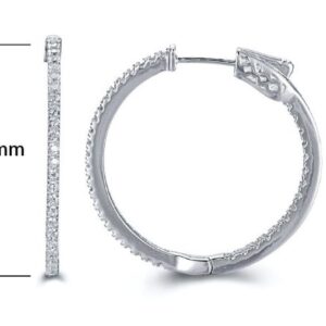 SE15960, Ladies' Moissanite Ring, S925, Rhodium Plated, White, 5.37g