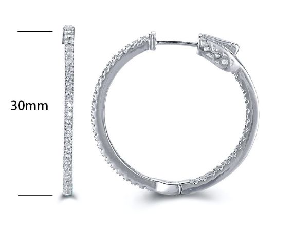 SE15960, Ladies' Moissanite Ring, S925, Rhodium Plated, White, 5.37g