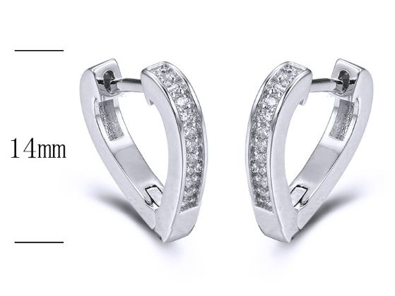 SE27782, Ladies' Moissanite Ring, S925, Rhodium Plated, White, 2.47g