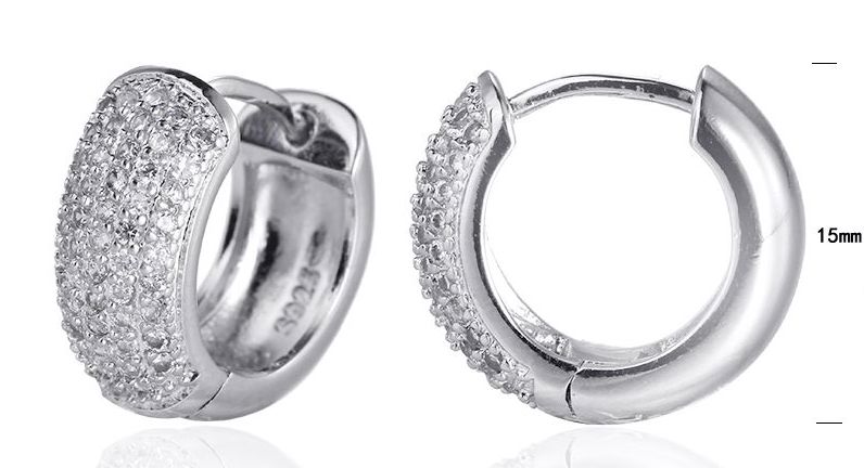 SE13839, Ladies' Moissanite Ring, S925, Rhodium Plated, White, 4.98g
