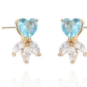 SE38548, Ladies' Moissanite Earring, S925, Rhodium Plated, White, 1.62g