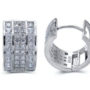 SE15543, Ladies' Moissanite Ring, S925, Rhodium Plated, White, 5.61g