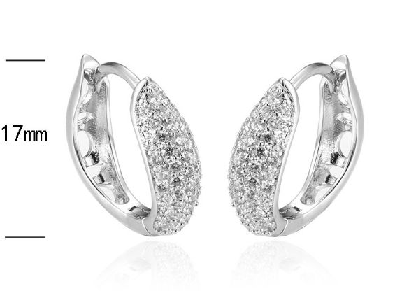 SE32782, Ladies' Moissanite Ring, S925, Rhodium Plated, White, 2.71g