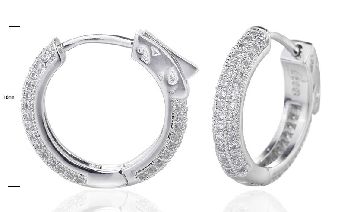SE13914, Ladies' Moissanite Ring, S925, Rhodium Plated, White, 4.11g