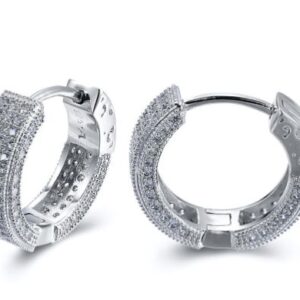 SE08009, Ladies' Moissanite Ring, S925, Rhodium Plated, White, 6.21g