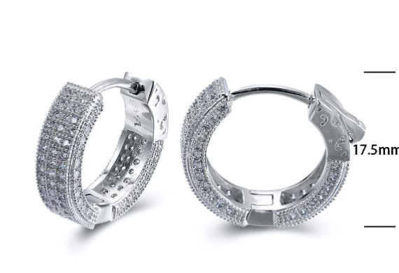SE08009, Ladies' Moissanite Ring, S925, Rhodium Plated, White, 6.21g
