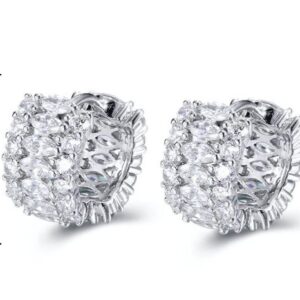 SE20075, Ladies' Moissanite Ring, S925, Rhodium Plated, White, 5.03g