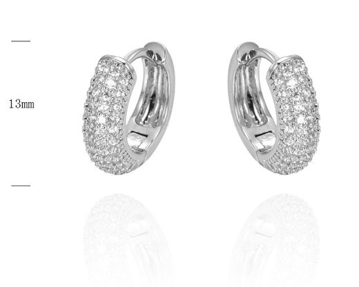 SE39976, Ladies' Moissanite Ring, S925, Rhodium Plated, White, 3.27g