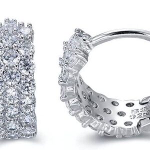 SE15517, Ladies' Moissanite Ring, S925, Rhodium Plated, White, 1.97g