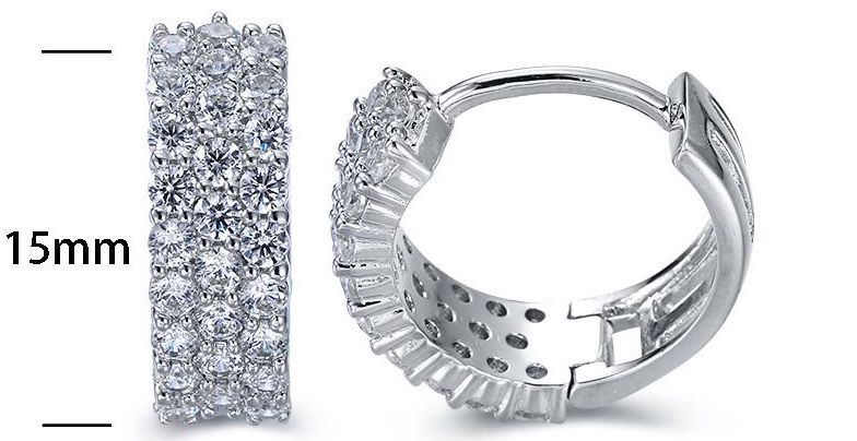 SE15515, Ladies' Moissanite Ring, S925, Rhodium Plated, White, 3.7g