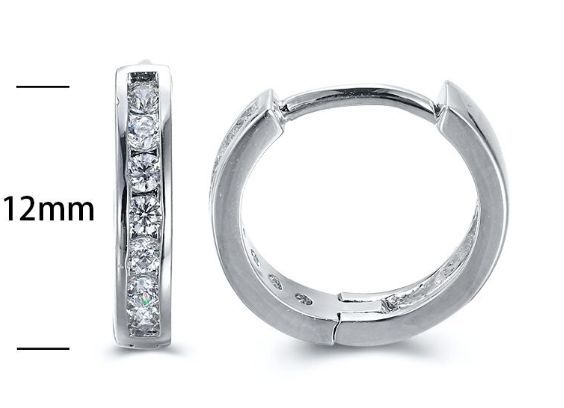 SE15585, Ladies' Moissanite Ring, S925, Rhodium Plated, White, 1.53g
