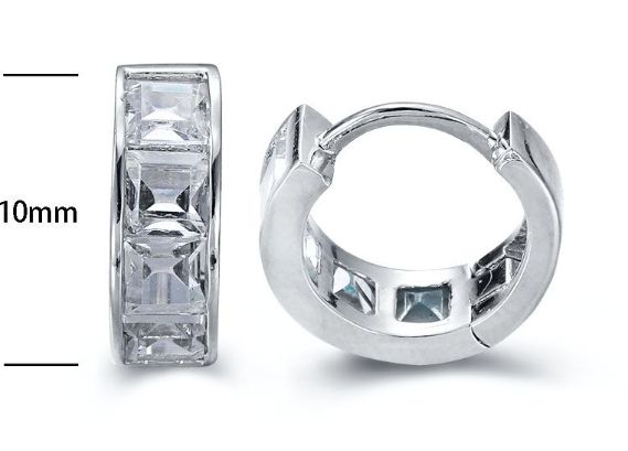 SE15524, Ladies' Moissanite Ring, S925, Rhodium Plated, White, 1.63g
