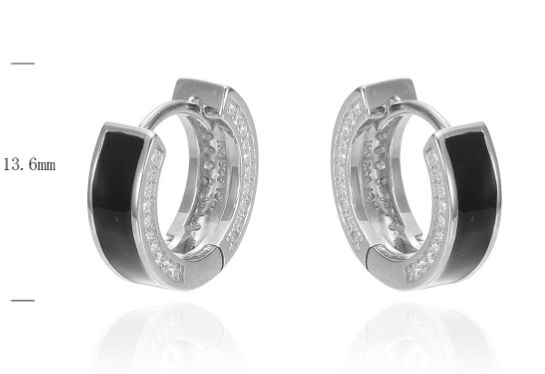 SE43155, Ladies' Moissanite Ring, S925, Rhodium Plated, White, 4.63g