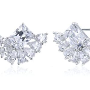 SE20436, Ladies' Moissanite Ring, S925, Rhodium Plated, White, 5.13g